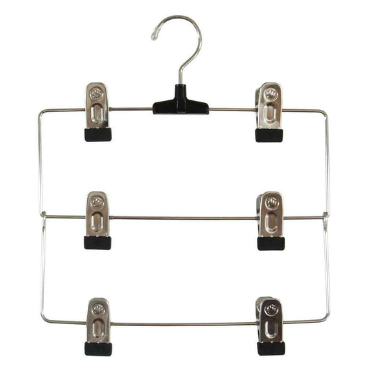 Shinko Hanger S&F Metal Skirt Hanger 3-Tier