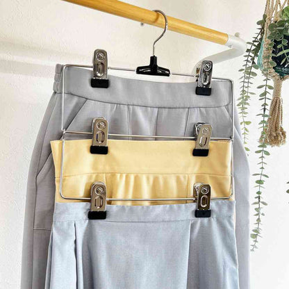 Shinko Hanger S&F Metal Skirt Hanger 3-Tier