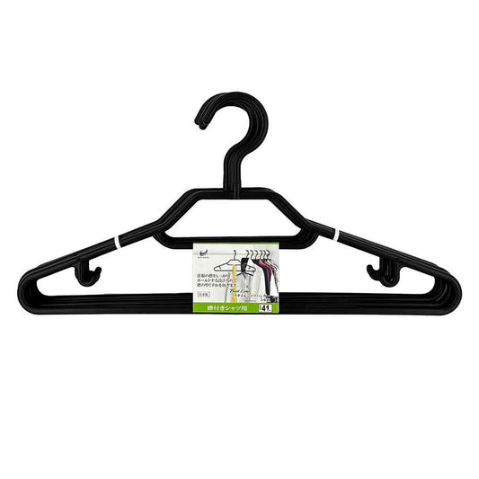 Shinko Hanger Best Line Style Shirt Hanger Black 5-Pack
