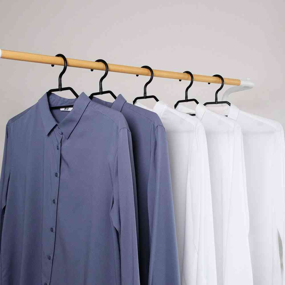 Shinko Hanger Best Line Style Shirt Hanger Black 5-Pack