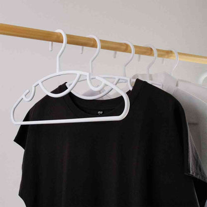 Shinko Hanger Antibacterial Slim Hanger Set White 10-Pack