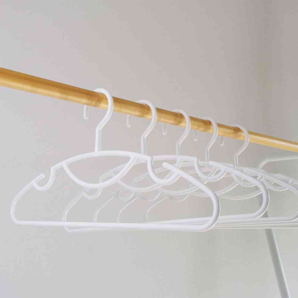 Shinko Hanger Antibacterial Slim Hanger Set White 10-Pack