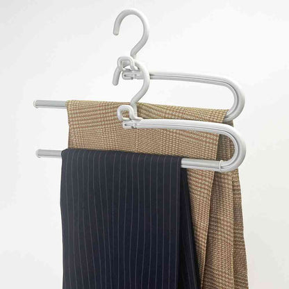 Shinko Hanger Mono Closet Slacks Hanger Gray 2-Pack