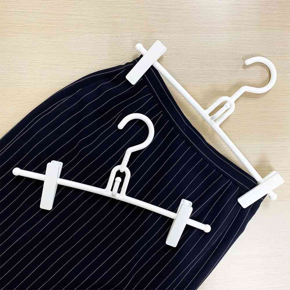 Shinko Hanger Mono Closet Skirt Hanger White 2-Pack