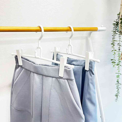 Shinko Hanger Mono Closet Skirt Hanger White 2-Pack