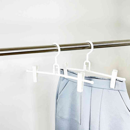 Shinko Hanger Mono Closet Skirt Hanger White 2-Pack