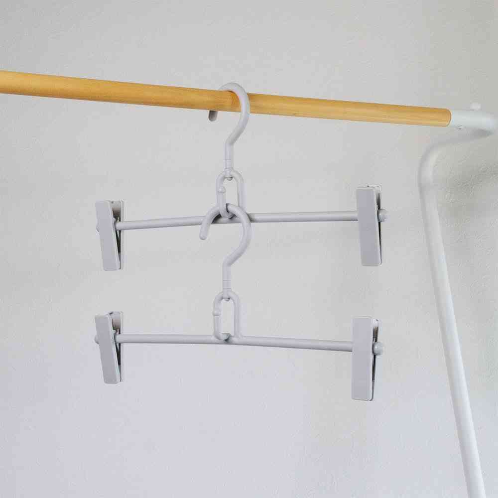 Shinko Hanger Mono Closet Skirt Hanger Gray 2-Pack