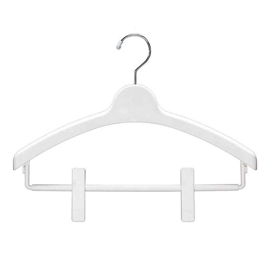 Shinko Hanger Mono Closet Top Hanger Clip Bar White