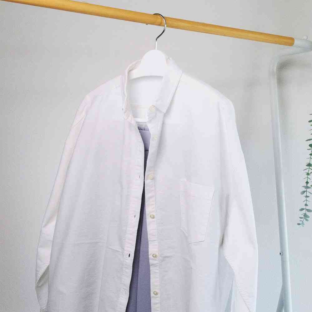 Shinko Hanger Mono Closet Top Hanger Clip Bar White
