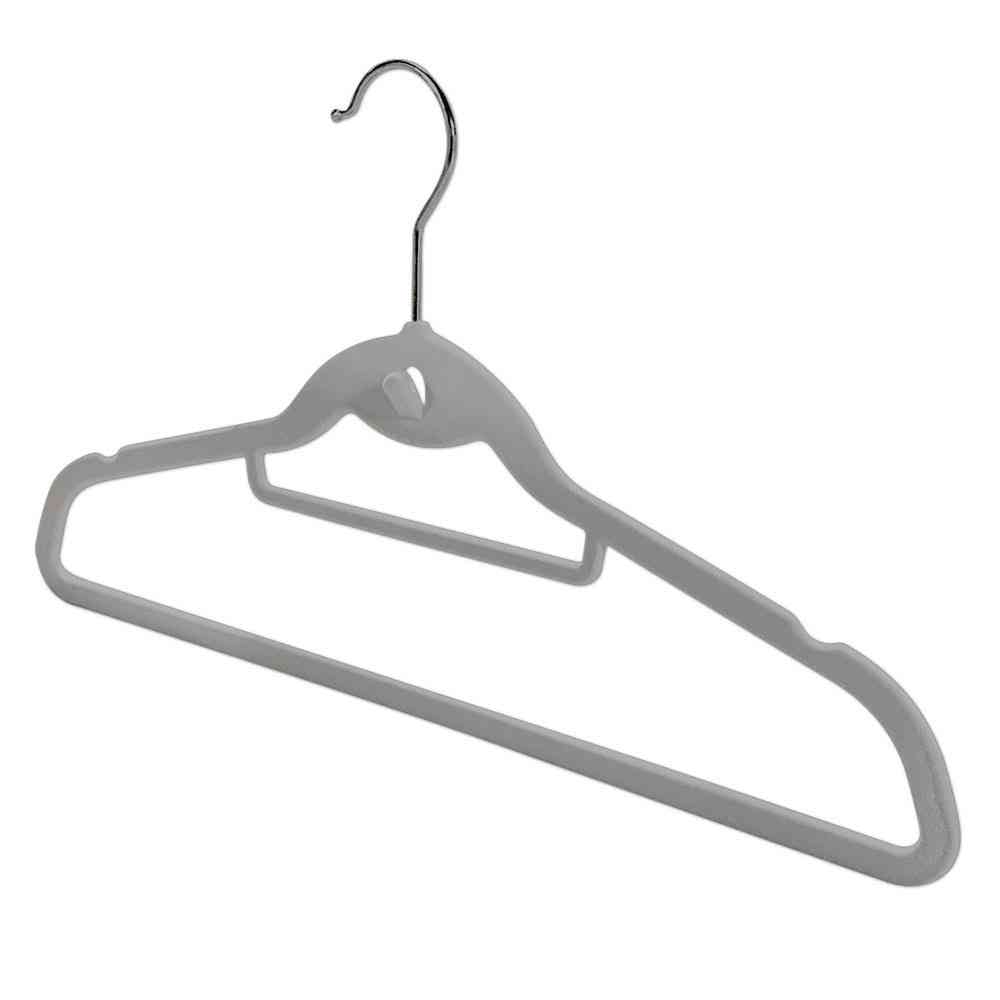 Shinko Hanger Mono Closet Shirt Hanger Flocked Gray (6 pieces)