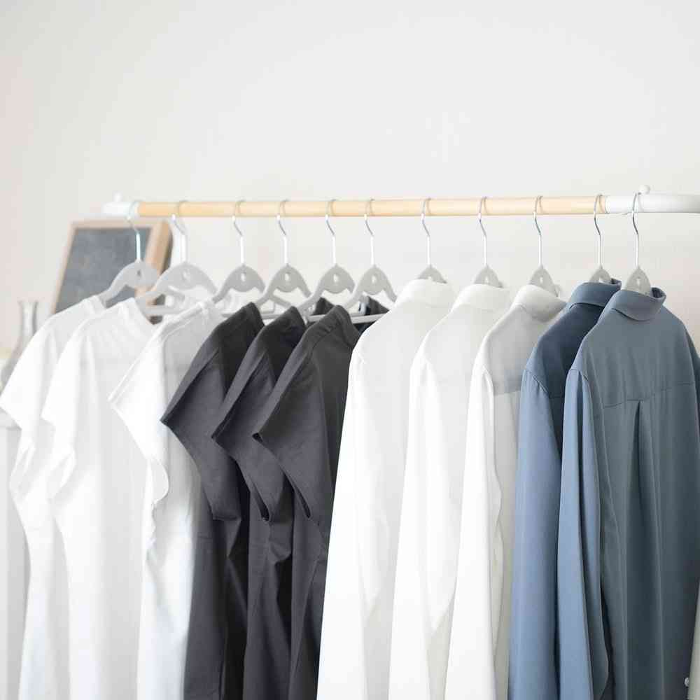Shinko Hanger Mono Closet Shirt Hanger Flocked Gray (6 pieces)