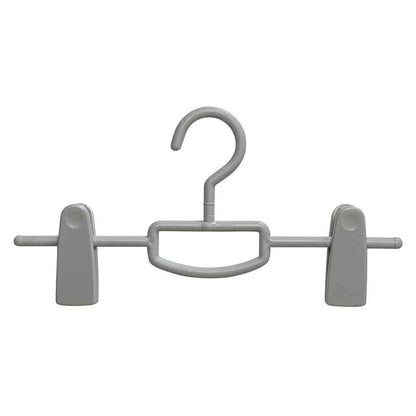 Shinko Hanger Mono Closet Skirt Hanger Big Clip Gray