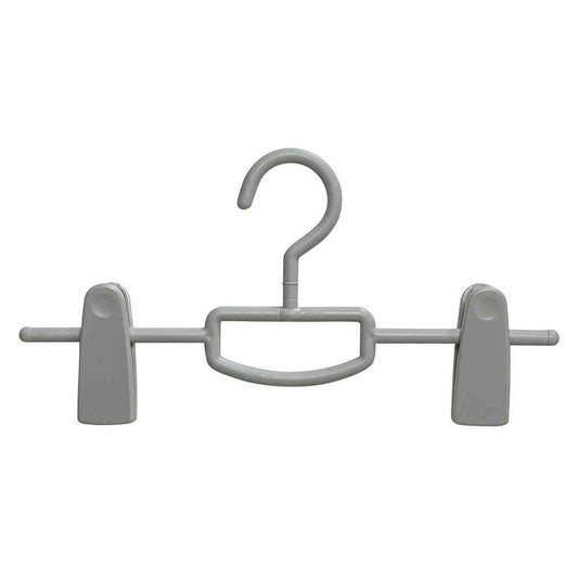 Shinko Hanger Mono Closet Skirt Hanger Big Clip Gray