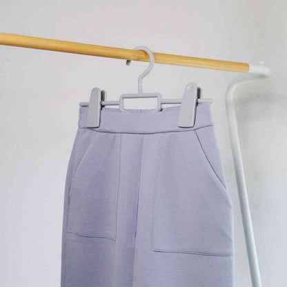 Shinko Hanger Mono Closet Skirt Hanger Big Clip Gray