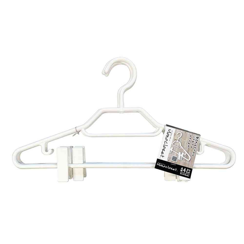 Shinko Hanger Mono Closet Shirt Hanger Clip White 3-Pack