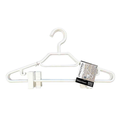 Shinko Hanger Mono Closet Shirt Hanger Clip White 3-Pack