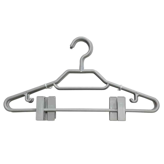 Shinko Hanger Mono Closet Shirt Hanger Clip Gray 3-Pack