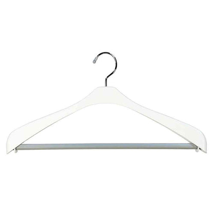 Shinko Hanger Mono Closet Suit Hanger Slim Stop White 2-Pack