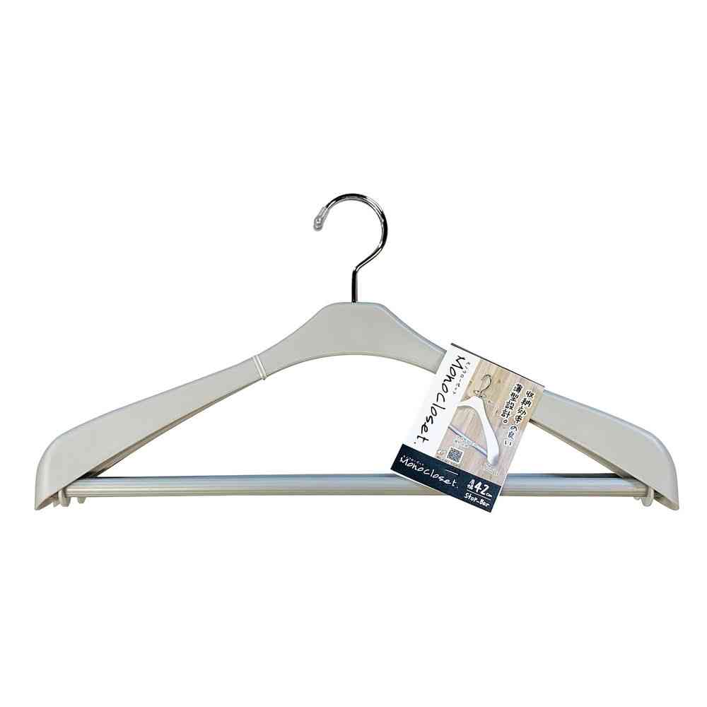 Shinko Hanger Mono Closet Suit Hanger Slim Stop Gray (2 pieces)