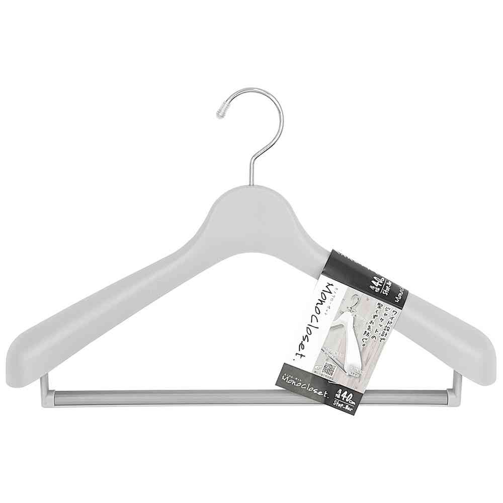 Shinko Hanger Mono Closet Suit Hanger Stop 40 Gray