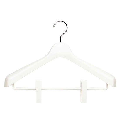 Shinko Hanger Mono Closet Suit Hanger Clip 40 White