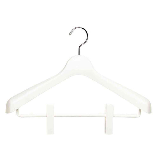Shinko Hanger Mono Closet Suit Hanger Clip 40 White