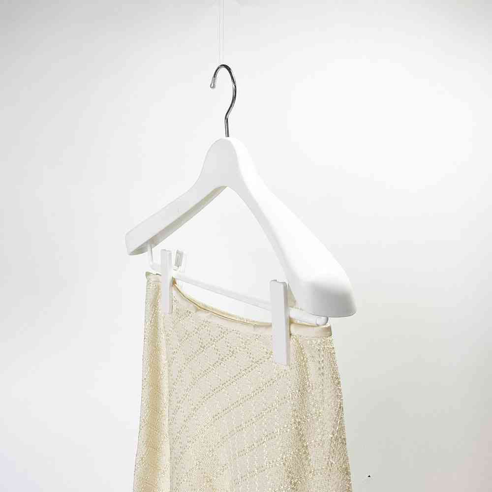 Shinko Hanger Mono Closet Suit Hanger Clip 40 White