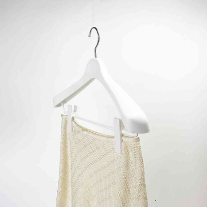 Shinko Hanger Mono Closet Suit Hanger Clip 40 White