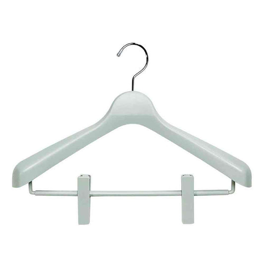 Shinko Hanger Mono Closet Suit Hanger Clip 40 Gray