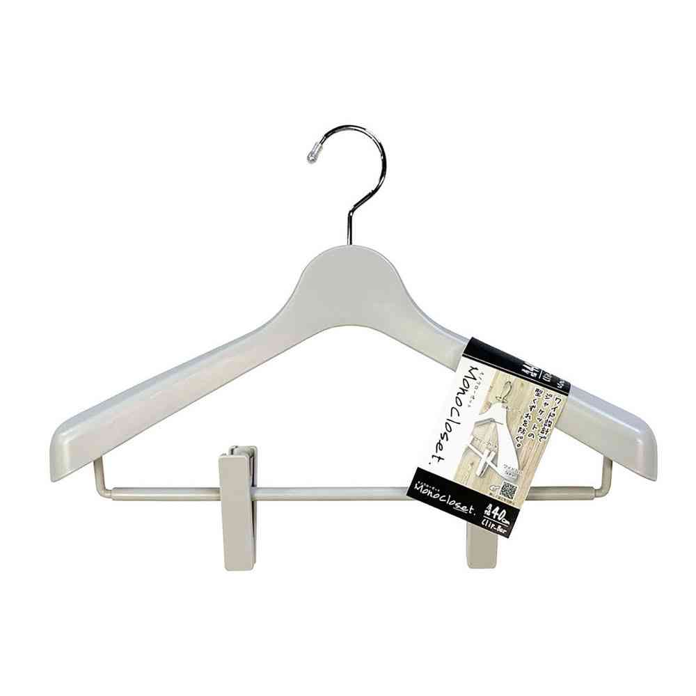 Shinko Hanger Mono Closet Suit Hanger Clip 40 Gray