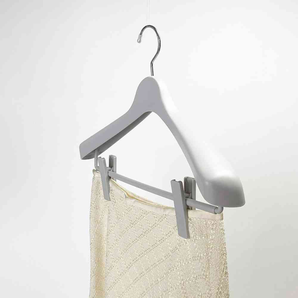 Shinko Hanger Mono Closet Suit Hanger Clip 40 Gray