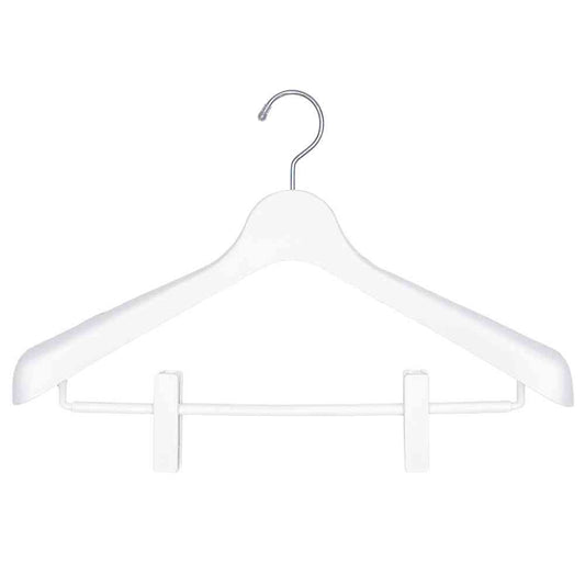 Shinko Hanger Mono Closet Suit Hanger Clip 45 White