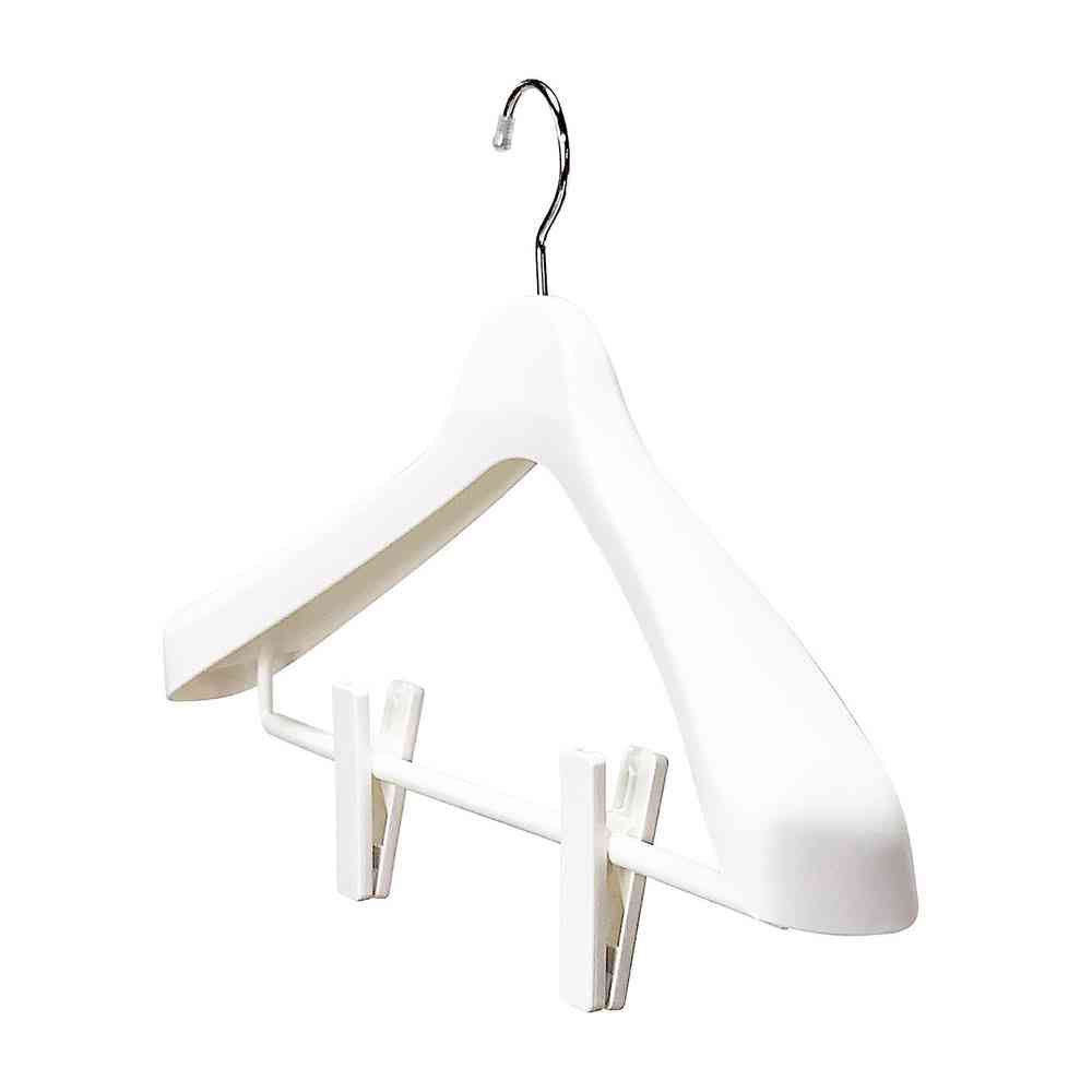 Shinko Hanger Mono Closet Suit Hanger Clip 45 White