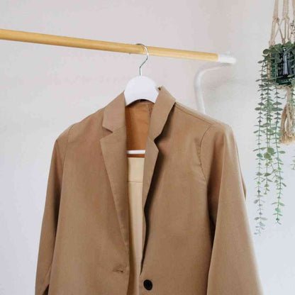 Shinko Hanger Mono Closet Suit Hanger Clip 45 White