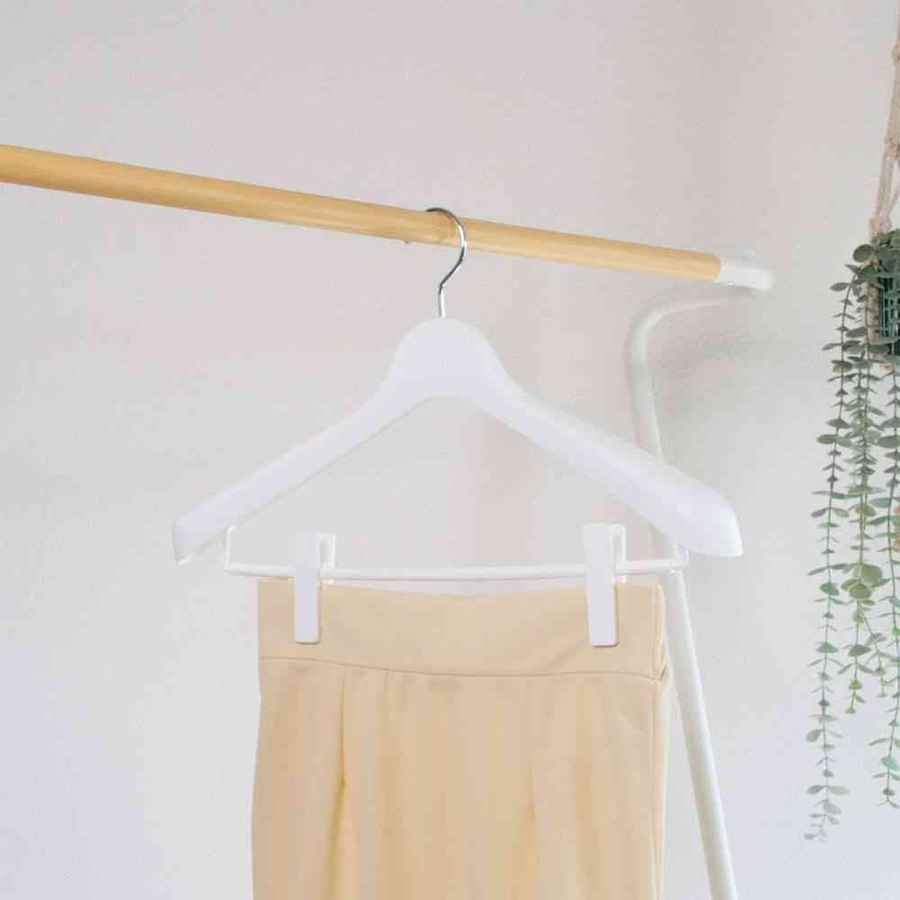 Shinko Hanger Mono Closet Suit Hanger Clip 45 White