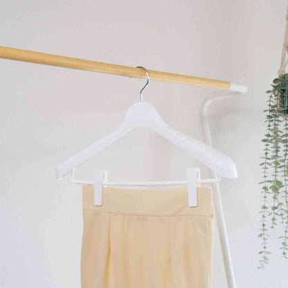 Shinko Hanger Mono Closet Suit Hanger Clip 45 White