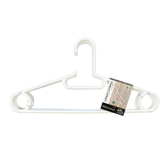 Shinko Hanger Mono Closet Shirt Hanger Smart White 5 Pieces