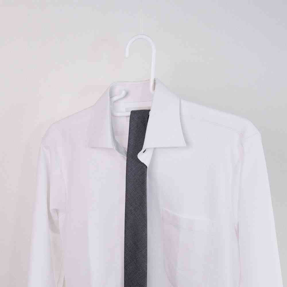 Shinko Hanger Mono Closet Shirt Hanger Smart White 5 Pieces