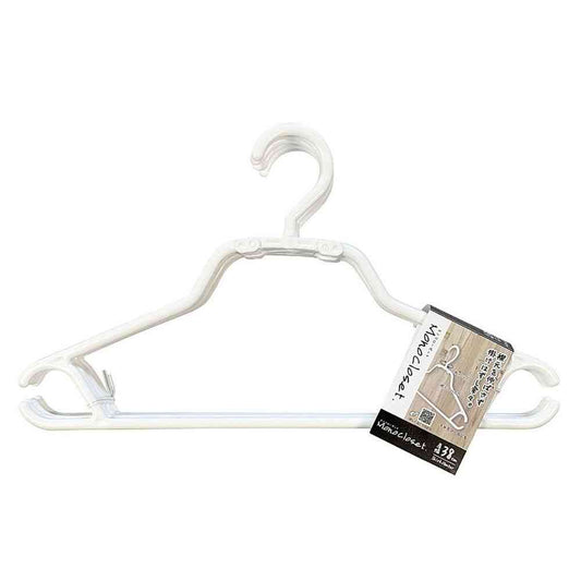 Shinko Hanger Mono Closet Shirt Hanger Speedy White 5 Pieces