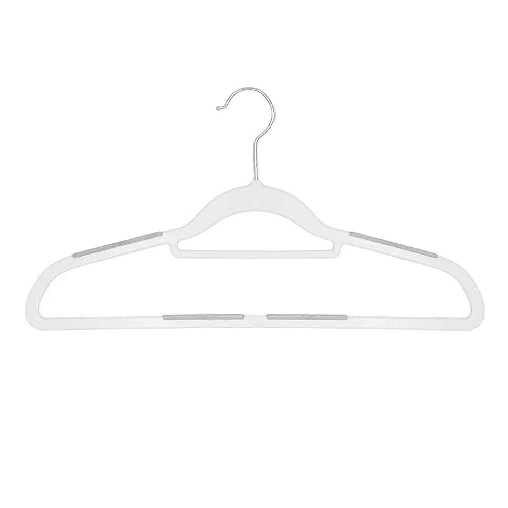 Shinko Hanger Mono Closet Shirt Hanger Rubber White 5 Pieces
