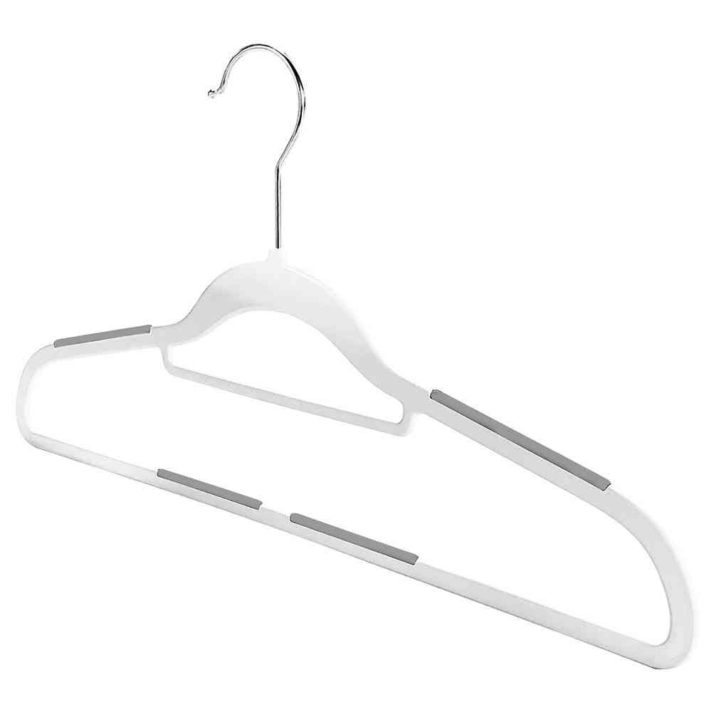Shinko Hanger Mono Closet Shirt Hanger Rubber White 5 Pieces