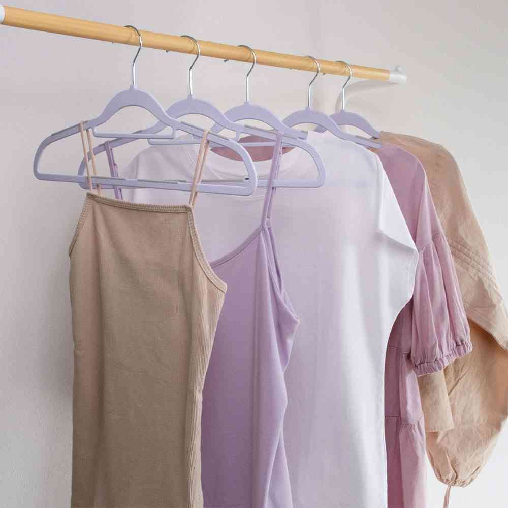 Shinko Hanger Mono Closet Shirt Hanger Rubber White 5 Pieces