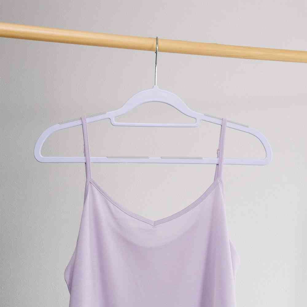 Shinko Hanger Mono Closet Shirt Hanger Rubber White 5 Pieces