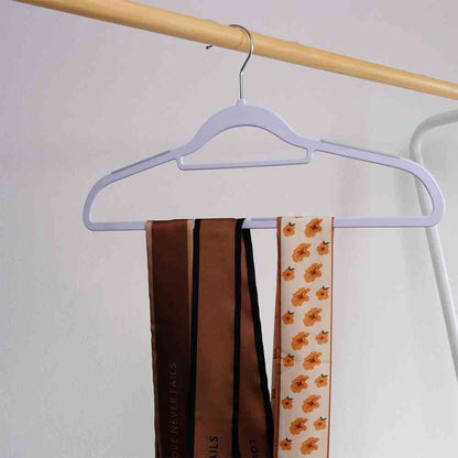 Shinko Hanger Mono Closet Shirt Hanger Rubber White 5 Pieces