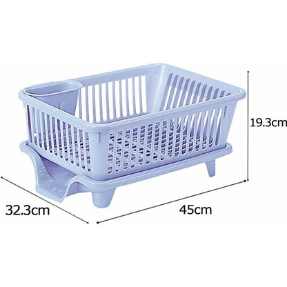 Sanko Plastic Plate Rack Draining Basket Flow No.2 Horizontal