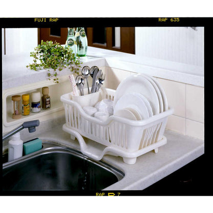 Sanko Plastic Plate Rack Draining Basket Flow No.3 Slim Vertical