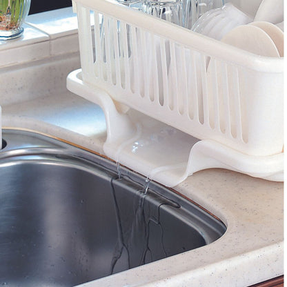 Sanko Plastic Dish Rack Drainer Flow White