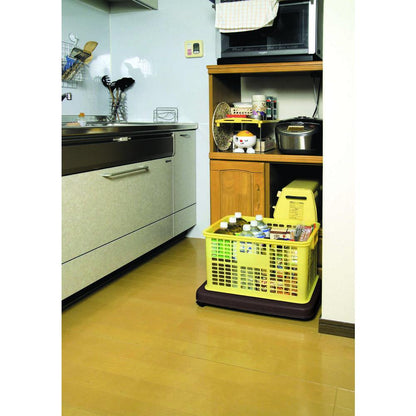 Sanko Plastic Cart with Casters Raku Goro LL