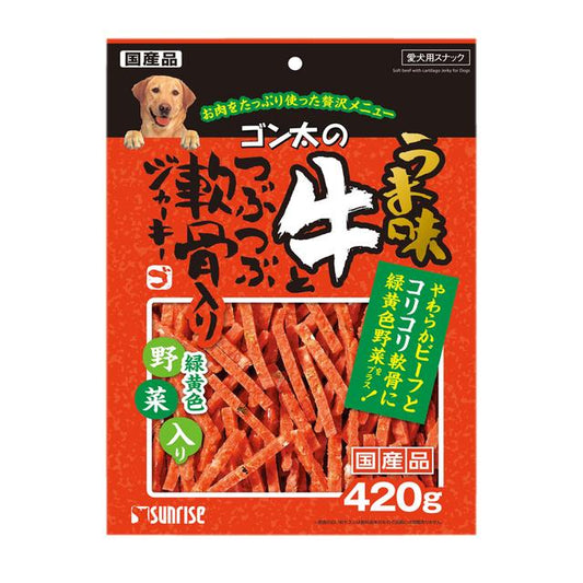 Sunrise Gonta Umami Beef Jerky with Crunchy Bits and Vegetables 420g
