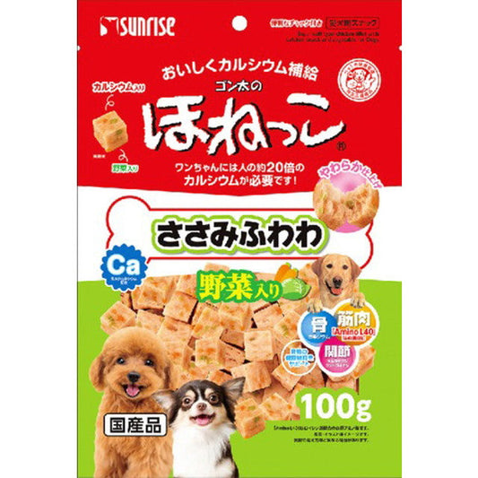 Gonta's Bone Snack Chicken Breast Fluffy with Vegetables 100g